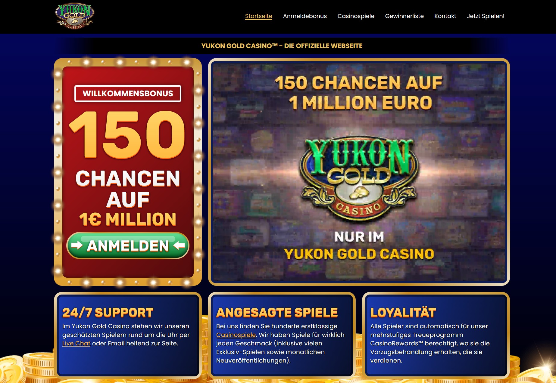 Yukon Gold Casino Österreich - offizielle webseite
